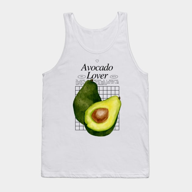 Avocado Lover - Fruit Lover Pear Keto Diet Tank Top by Millusti